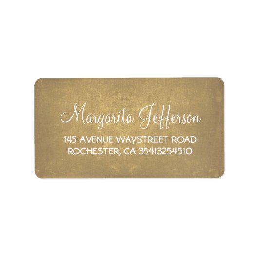 Étiquette Ancien Mariage rustique (Devant)