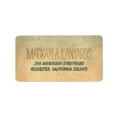 Étiquette Ancien Mariage rustique (Devant)