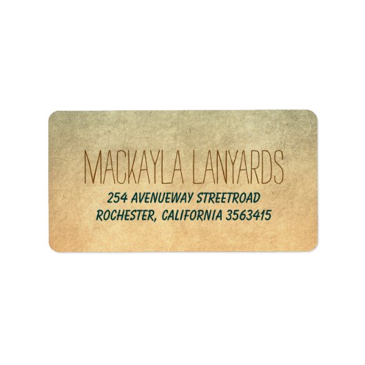 Étiquette Ancien Mariage rustique (Devant)