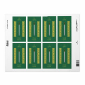 Étiquette Ancienne épée celtique et plaque de travail (Feuille entière)