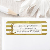 Étiquette Ancre à thème Gold (En situation)