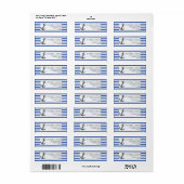 Étiquette Ancre classique Fabulous Value Epic Ocean Mariage (Feuille entière)