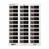 Étiquette Ancre nautique élégante + SANTA HAT | (Feuille entière)