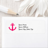 Étiquette Ancre rose (En situation)