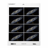 Étiquette Andromeda Galaxy (Feuille entière)