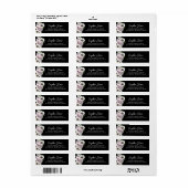 Étiquette Anémone noire et humeur orageuse & retour de douch (Feuille entière)