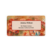 Étiquette Anemones (2) par Auguste Renoir (Devant)