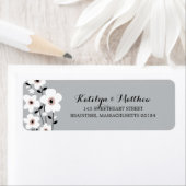 Étiquette Anéone moderne | Adresse de retour (En situation)