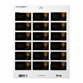 Étiquette Ange de Noël Vintage (Feuille entière)