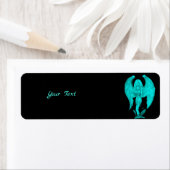 Étiquette Angel, Noir et Vert design (En situation)