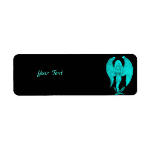 Étiquette Angel, Noir et Vert design