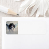 Étiquette Angel photo victorien vintage (En situation)