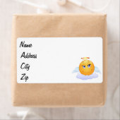 Étiquette Angel smiley (En situation)