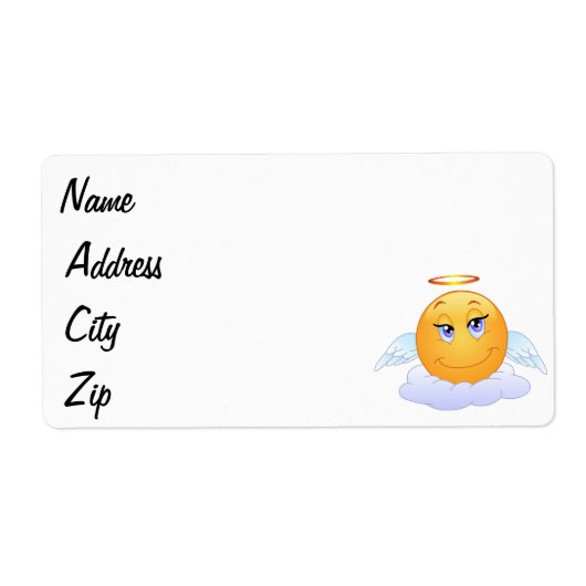 Étiquette Angel smiley (Devant)