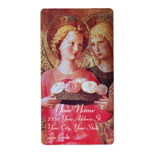 ÉTIQUETTE ANGEL WITH ROSES