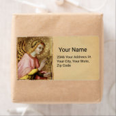 Étiquette ANGÉLE DE L'ANNONCE par Simone Martini Parchment (En situation)