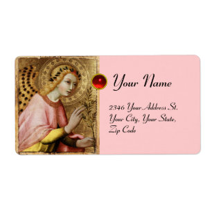 Étiquette ANGÉLE DE L'ANNONCE, Rubis rouge