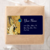 Étiquette ANGÉLE DE L'ANNONCE, Saphir Bleu (En situation)