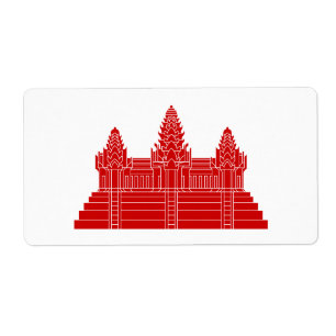 Étiquette Angkor Vat Ver.2.0. Temple khmer
