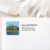 Étiquette Angkor Wat and reflection in the lake - Cambodia (En situation)