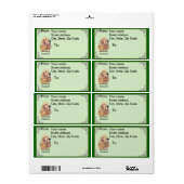 Étiquette Anglais Cocker Spaniel (Feuille entière)