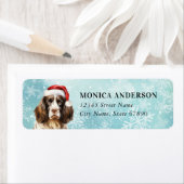 Étiquette Anglais Springer Spaniel Retourner l'adresse Étiqu (En situation)