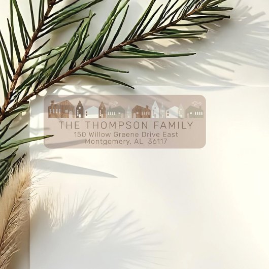 Étiquette Animaux de bois Fox, cerfs et lapin Cosy Village