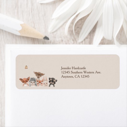 Étiquette Animaux des bois (En situation)