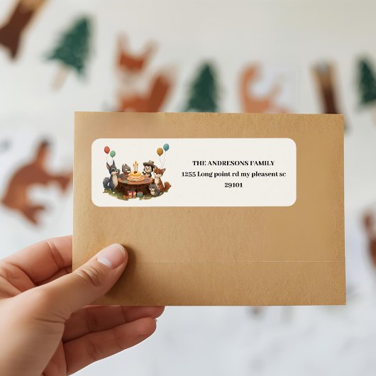 Étiquette "Animaux des bois