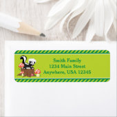 Étiquette Animaux des bois Skunk | Personnalisé (En situation)