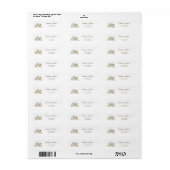 Étiquette Animaux Forest Woodland Adresse (Feuille entière)