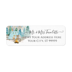 Étiquette Animaux forestiers Ours des cerfs Baby shower des