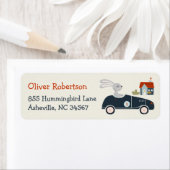 Étiquette Animaux/Voitures Anniversaire Retour Adresse Étiqu (En situation)