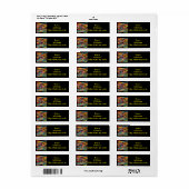 Étiquette Anneaux et Triangles (Feuille entière)