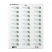 Étiquette Annime Fête Invitation Retour Adresse (Feuille entière)