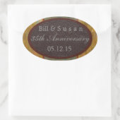 Étiquette Anniversaire en cuir et plaque (Sac)