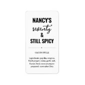 Étiquette Anniversaire Maison Mélange d'épices Jar Favoriser (Devant)