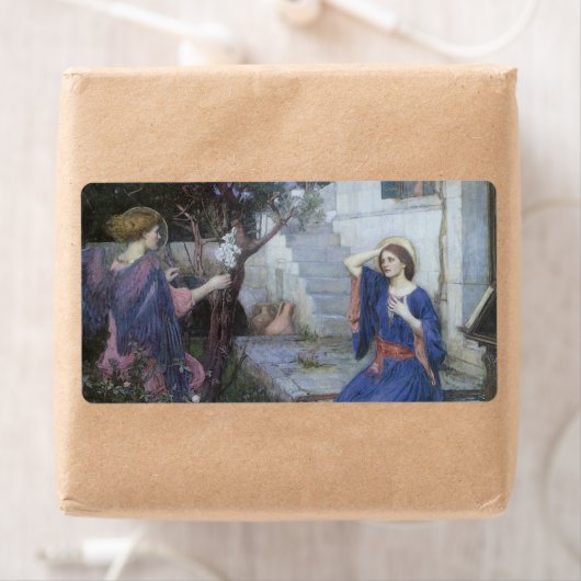 Étiquette Annonciation de John William Waterhouse (En situation)