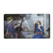 Étiquette Annonciation de John William Waterhouse (Devant)