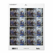 Étiquette Annonciation de John William Waterhouse (Feuille entière)