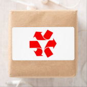 Étiquette Annuler le recyclage du symbole (En situation)