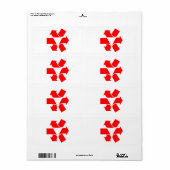 Étiquette Annuler le recyclage du symbole (Feuille entière)