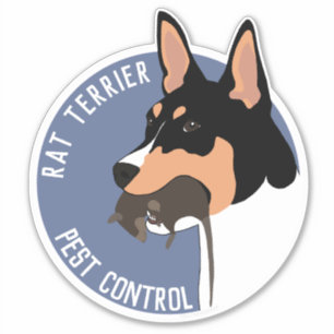 Étiquette anti-ravageur de Rat terrier