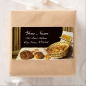 ÉTIQUETTE ANTIQUE BAKER BAKERY PAIN SHOP (En situation)