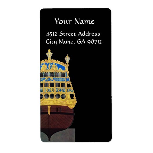 ÉTIQUETTE ANTIQUE GALLEON (Devant)