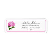 Étiquette Antique Pink Hydrangea Return Address Label (Devant)