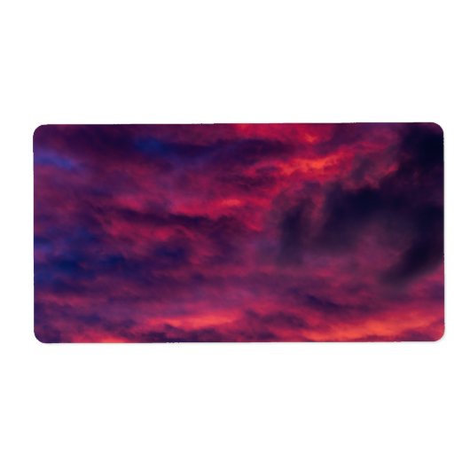 Étiquette août rouge (Devant)