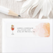 Étiquette Aperol Spritz Orange Cocktail (En situation)