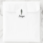 Étiquette apothecaire Vintage Sage Smudge Protecti (Sac)