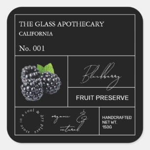 Étiquette Apothecary Blackberry